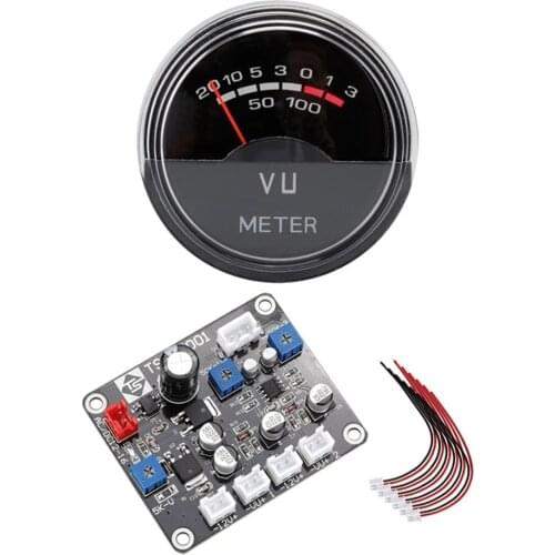 High Precision VU Meter Power Amplifier DB Meter Pre-amplifier Tube Amplifier Level Volume Tester Measuring Tools Drop shipping