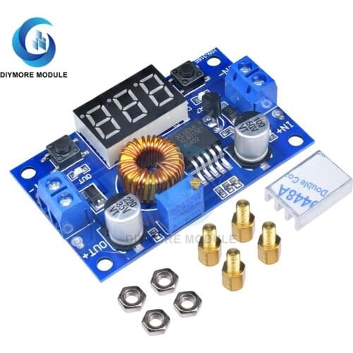 XL4015 5A 75W DC-DC Step-Down Power Supply Adjustable Voltage Buck Converter with LED Digital Display For Battery Charging