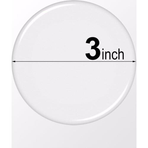 10 Pcs. Dia: 3 inch - (76.2mm) Clear Round Epoxy Stickers