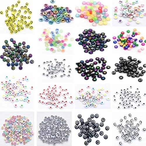 100% Brand New Color Resin Beads Letter Heart-shaped Five-pointed Star Flat Beads Diy Childrens Jewelry Accessories 100pcs
