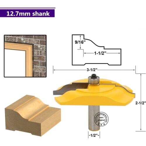 12.7mm shank-1PCS free shipping woodworking router bit,engraving wood milling cutter,Door frame,Kitchen door,Cabinet door knife