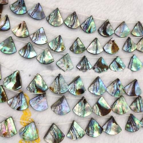 2pcs Natural Abalone scallop with rubber hose, chain, DIY manual