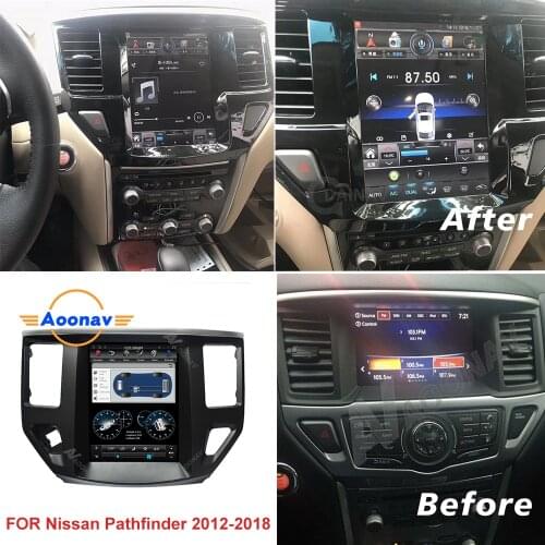 Car Radio 2 Din Android 10.0 Tesla Style GPS Navigation FOR Nissan Pathfinder 2012-2018 Car Autoradio Multimedia Player