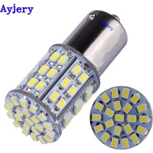 AYJERY 4PCS S25 1156 BA15S 1157 BAY15D 1206 64 SMD LED Turn Signal Light Parking Light Backup Lamps Car Led Light 12V