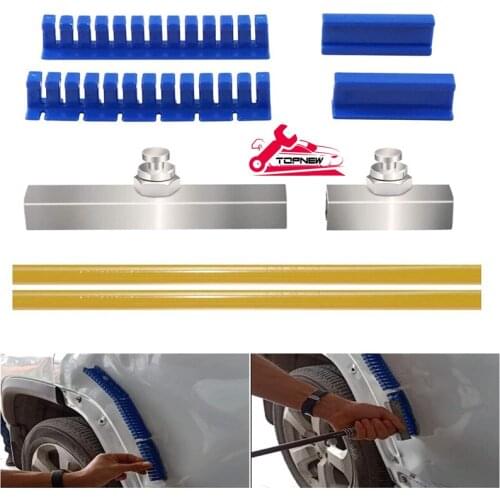 Paintless Dent Removal Puller Tabs Teeth Tools Kit with Glue Sticks for Big Dent Repair of Car Body Hail Damage