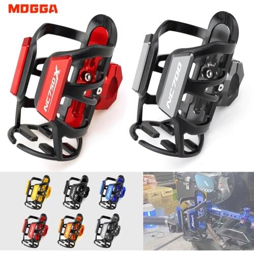 For Honda NC750X NC700 NC700S NC 700 750X 700S CNC Aluminum Beverage Water Bottle Drink Cup Holder Sdand Motorcycle Accessories
