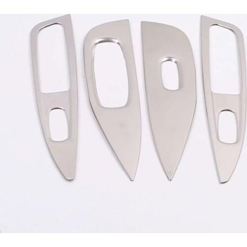 For Nissan Qashqai J11 2014 2015 2016 2017 2018 Window Lifter Switch Board Cover Trim Stainless Steel Car Styling Accessories