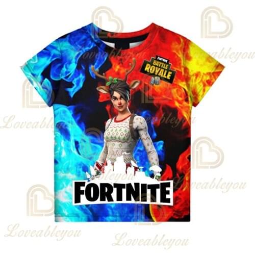 Fortnite Victory Shoot Game Battle Royale 3D T-shirt Babys Clothing Harajuku Tshirt Children Cute Kids Hero Tops Boys Girls