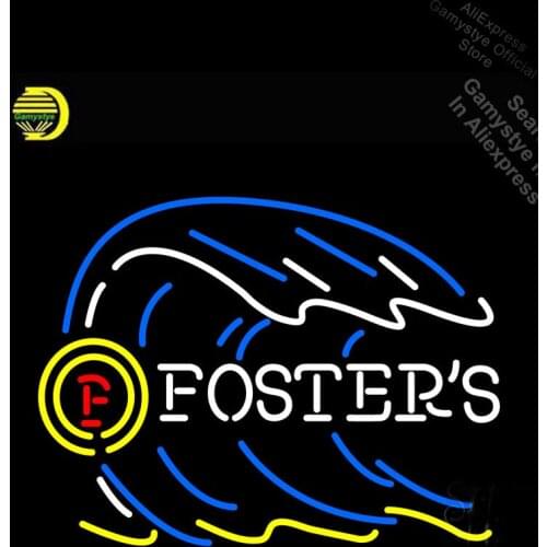Foste Neon Light Sign GLASS Tube Handcraft Beer bar Pub Decor Wall Light Signs Lighting Buffal coors light neon sign state light