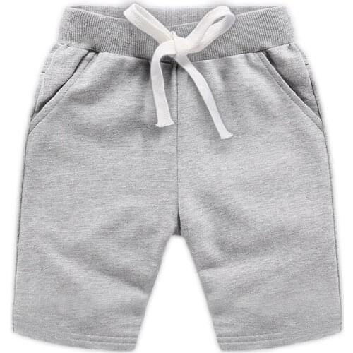 Cotton Boys Girls Sport Shorts Trouser Solid Kids Child Pants Summer For 2-10 Years Children Casual Solid Sportswear Clothes