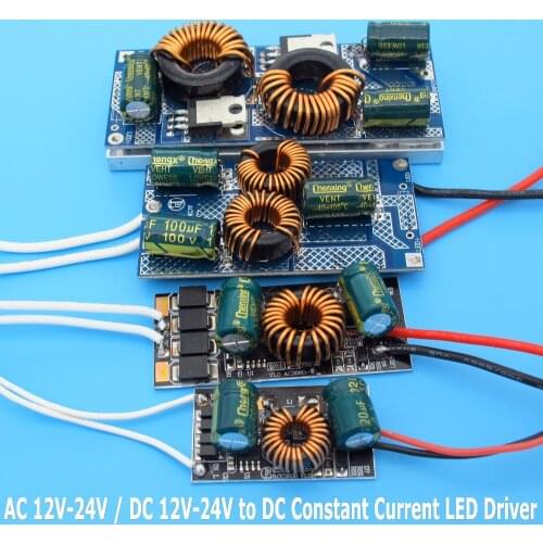 High Quality AC / DC 12V - 24V to DC Constant Current LED Driver 8W 10W 12W 15W 18W 20W 30W 50W Low Voltage Power Supply