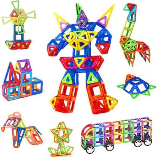 Designer Magnetic Constructor Big Size Magnet Building Blocks Enlighten Bricks Magnetic Toys For Children Gift