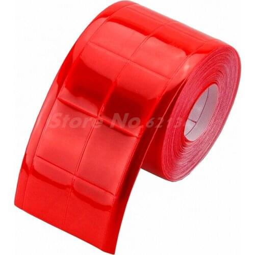 Red Reflective Tape PVC Belt Stripe Warning Tape Sew On Clothes Cap Bags 50mm (2") x 5meters