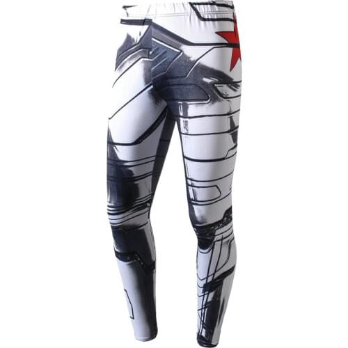 Spring Autumn Leggings Super hero Men Women 3D Comprehensive training leggings Compression Quick dry breathable ninth pants