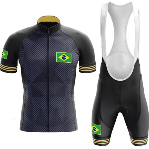 2021 mens new quick-drying bike jersey suits summer saleBrazil shirt with short sleeves pro cycling clothing MTB jersey cycling
