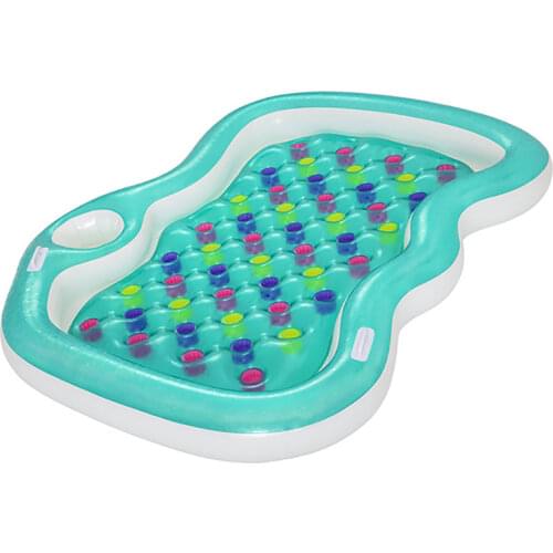 85inch Two Person Inflatable Double Lounge With Cup Holder For Adults Swimming Pool Float Airmat Bed Fun Mattress Boia Piscina