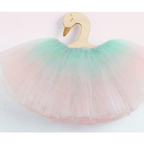 New Baby Girls Tutu Skirt Ballerina Pettiskirt Gradient Fluffy Children Ballet Skirts For Party Dance Princess Girl Tulle clothe