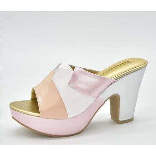 New Arrival Wedding Bridal Open Toe Women Shoe Italian Shoes African Shoes Without Bag Set Comfortable Women Shoes for Parties