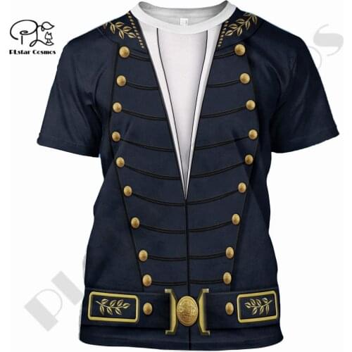 PLstar Cosmos 3DPrint Newest History Knight Royal Cosplay Art Unique Man/Woman Harajuku Streetwear Casual T-Shirt Short Sleeve 2