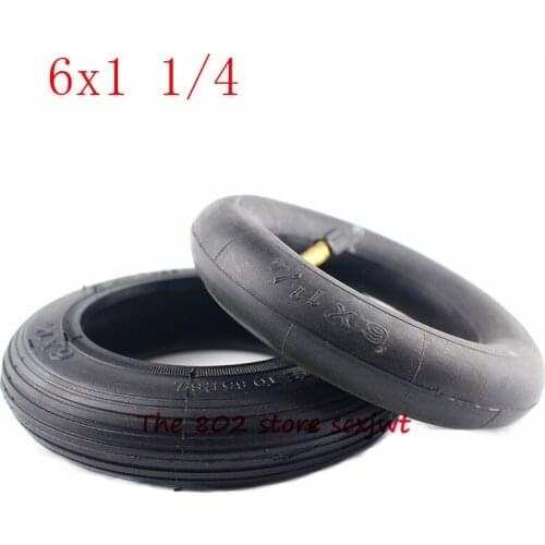 Size 6 Inch tube ire6x1 1/4 tyre 150MM Scooter Inflation Wheel tyre Inner Tube fits for Electric Scooter e-Bike A-Folding Bik