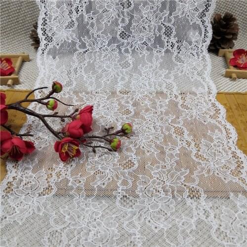 RR3604 24cmWhite elastic raschel lace wedding dress