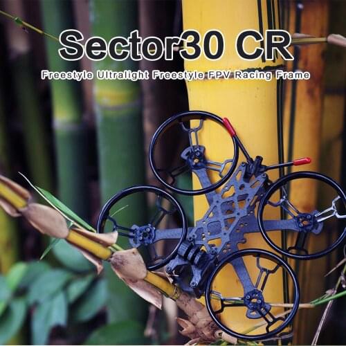 HGLRC Sector30CR 150mm Carbon Fiber UltraLight Frame Kits 3mm Arm with Propeller Guard for FPV Racing Freestyle 3inch Drones
