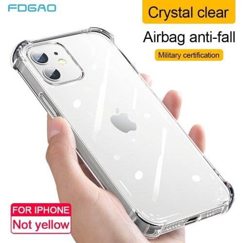 Ultra Thin Clear Phone Case For iPhone 8 7 Plus SE 2020 XS XR X Case Silicone Soft Back Cover For iPhone 12 Mini 11 Pro Max Case