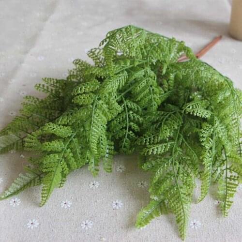 High Quality Artificial Plant Fern Simulation Plant Leaf Creative Plastic Green Fake Plant Home Bedroom Wedding Decoration