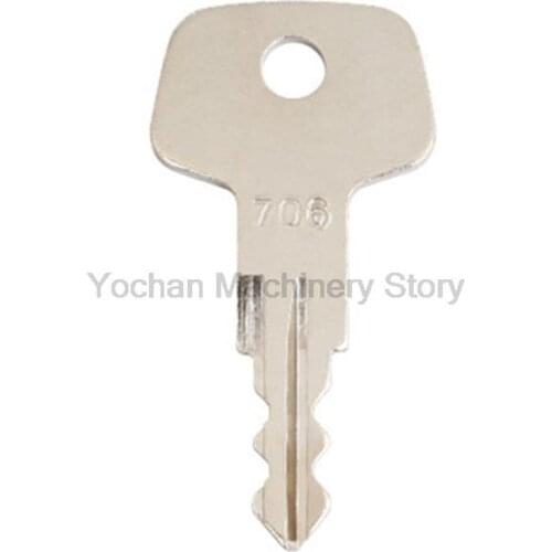 1 Piece 706 Key For Liebherr Industrial Construction Heavy Equipment Fuel Cap Model J2