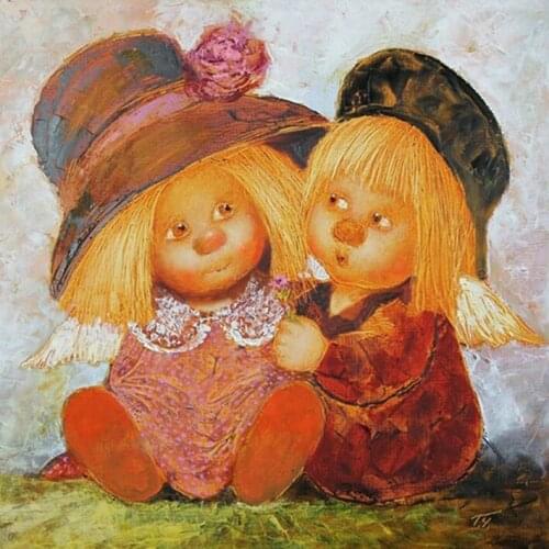 14/16/18/27/28 L6980 angel Handmade Counted Needlework Embroidery DIY DMC Cross Stitch Kits Crafts Home decoration