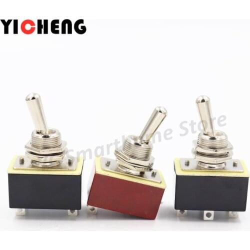 2Pcs Small power switch Button switchInsert pin 2 Position ON-ON/ON-OFF 3A 220V Toggle Switch