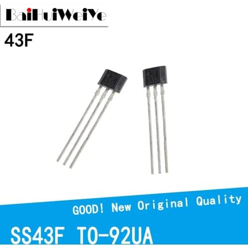 20PCS/LOT 43F 43AF SS443F DH43F YS43F SS43F SS44 Hall sensor Hall Effect Sensor TO-92UA TO92UA New Original Good Quality Chipset