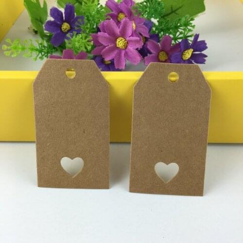 200PCS Kraft Paper Gift Tags 7*4CM Price Tags Packaging Labels DIY Paper Cards For Gift/Box/Jewelry/Cosmetics/Notebook/Bags