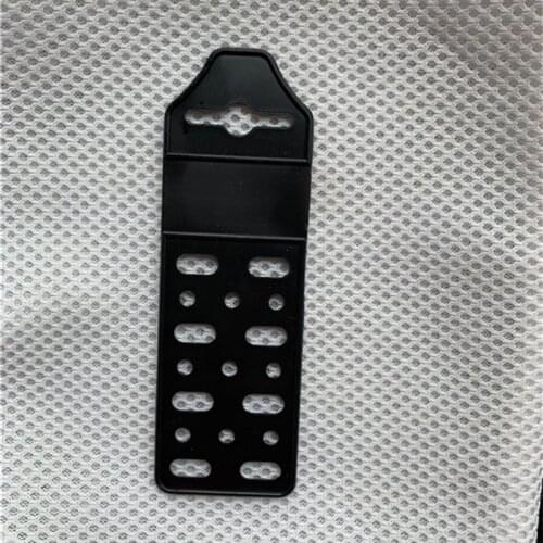 1000x Hang Tag Plastic Card Holder for Store Shop Supermarket Hand Tool Display Banner Strip Plate Hanger 120mm x 40mm Black