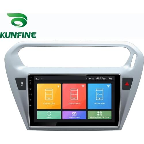 Android 10.0 1024*600 Octa Core Car DVD GPS Navigation Player Deckless Car Stereo for Peugeot 301 CITROEN Elysee 13-18Radio wifi