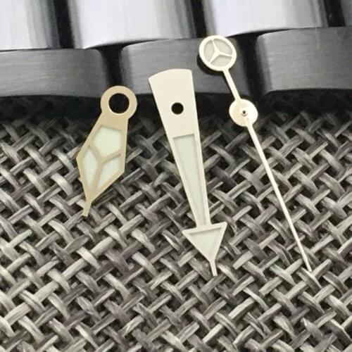 New Arrival Watch Hands Fit For NH35 NH36 Model 7s26 4r35 7009 Automatic Movement Gold/Black/Silver Color Green Lume