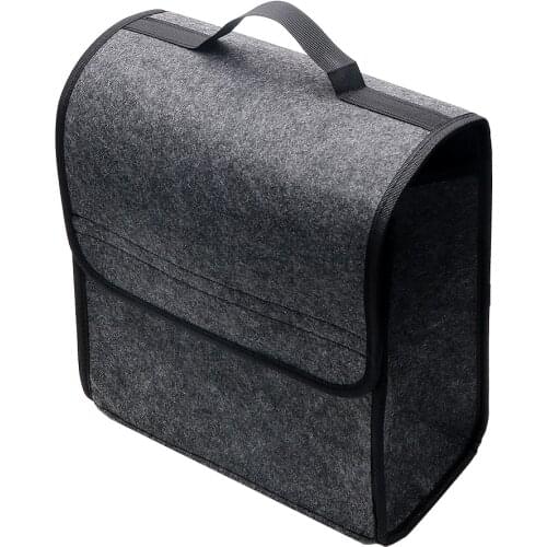 Car Trunk Storage Bags Auto Rear Storage Pouch Holder Box Seat Back Tool Bag Car Styling Soft Felt Car Organizer Folding