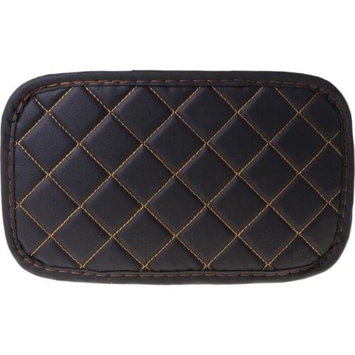 Car Leather Armrest Mat Box Cover Auto Central Arm Rest Covers Protection Pad