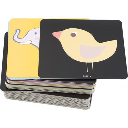 Baby Learning Toy Black Flash Card Contrast Visual Stimulation Activity Flash Card kids Safe Skin Friendly Gift