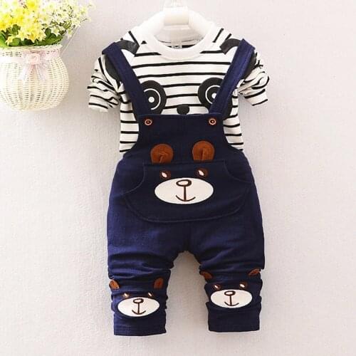 Childrens clothing clothes Boys clothes Toddler Kids Baby Boys Girls Panda Print Tops+Pants Overalls Outfit Clothes Set L30814