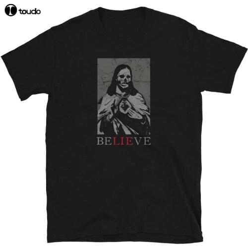 Occult Satan Jesus Lie Antichrist Atheist Hell Devil Gothic design T-shirt
