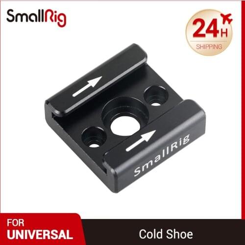 SmallRig DSLR Camera Cold Shoe Mount Adapt With 1/4 Thread Holes For Micorphone Video Monitor Flash Light Support 1241