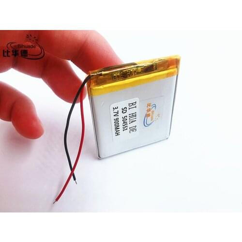 Li-Po 3.7V 900mAh 504550 504551 Lithium Polymer LiPo Rechargeable Battery For Mp3 DVD PAD mobile tablet pc power bank Camera