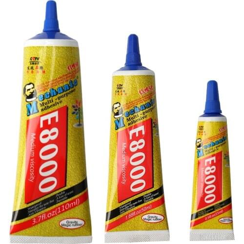 MECHANIC Rhinestone Glue E8000 Multi-purpose Adhesive For DIY Jewelry Crafts Toy Crystal Fix Phone Screen Glass Super Adhesive