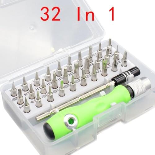 32 in 1 Precision Screwdriver Set Multi-function Chrome Vanadium Steel Screwdriver Hand Tools Set For Apple Digital Repair Tools