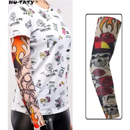 Nu-TATY Rose Taro Man&woman style Tattoo Sleeve Stockings Body Art Leggings Cool Boys Girls Party Wearings