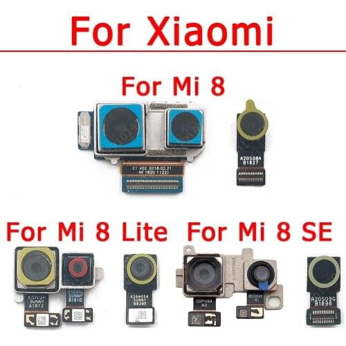 Original Front Back Camera For Xiaomi Mi 8 Lite Mi8 SE Rear Backside Facing Selfie Frontal Camera Module Repair Flex Spare Parts