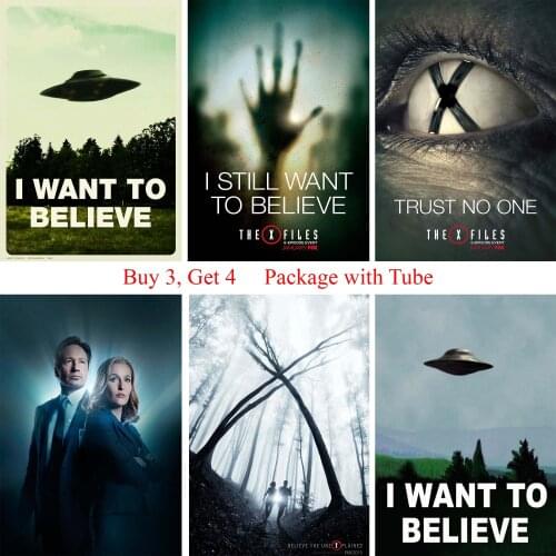 The X-files Posters Wall Stickers White Coated Paper Prints Home Decoration Home Art Brand