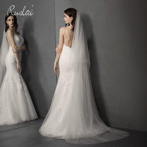 Свадебные длинные фаты Ruolai China At AliExpress