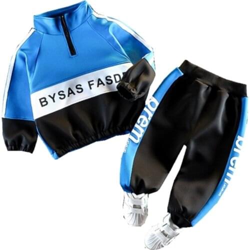 New Spring Autumn Baby Girl Clothes Children Boys Cotton Sports Jacket Pants 2 Piece Set Toddler Fashion Costume Kids Tracksuits